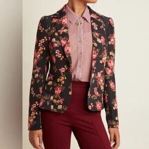 ModCloth Vintage-Inspired Floral Blazer – Size L